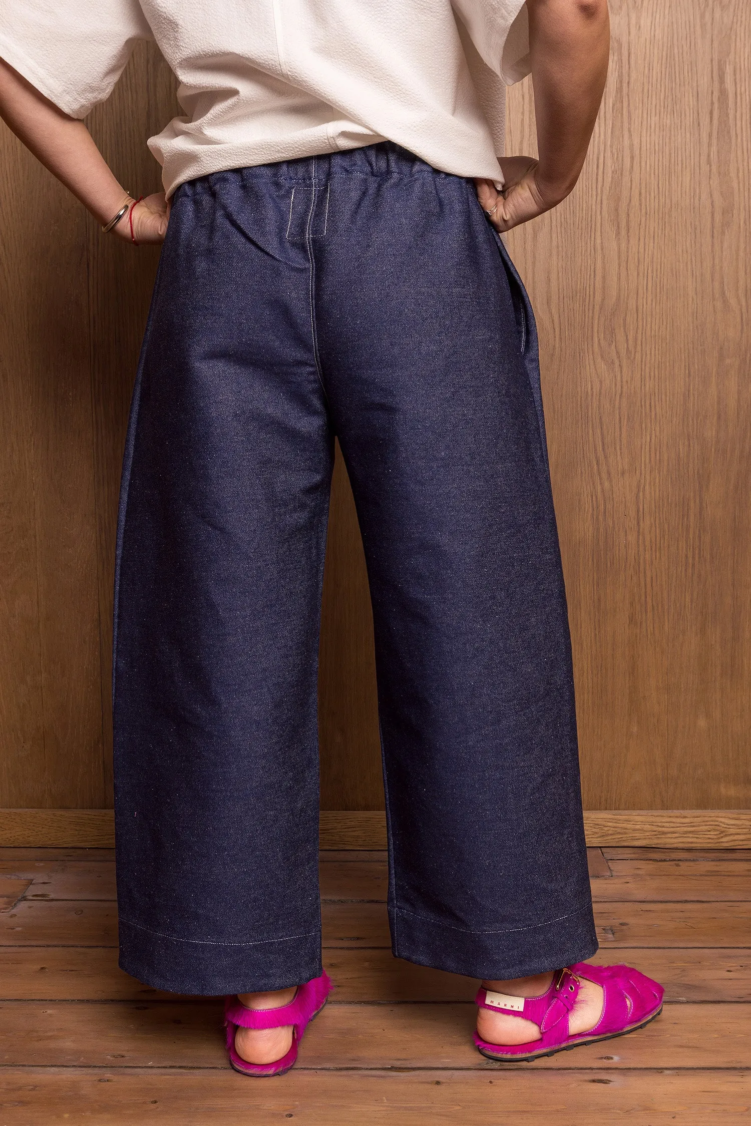 Sana Pants in Indigo sold by Emiko Studios product image thumbnail 5