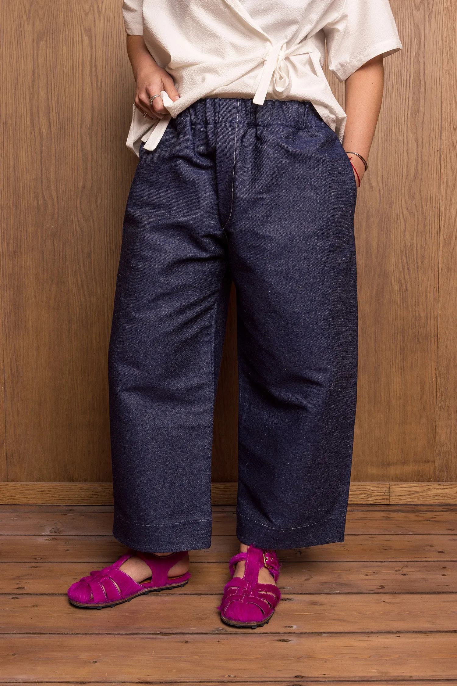 Sana Pants in Indigo sold by Emiko Studios product image thumbnail 4