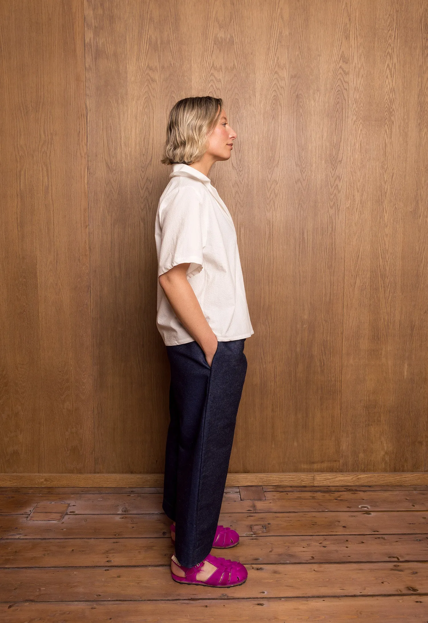 Sana Pants in Indigo sold by Emiko Studios product image thumbnail 2