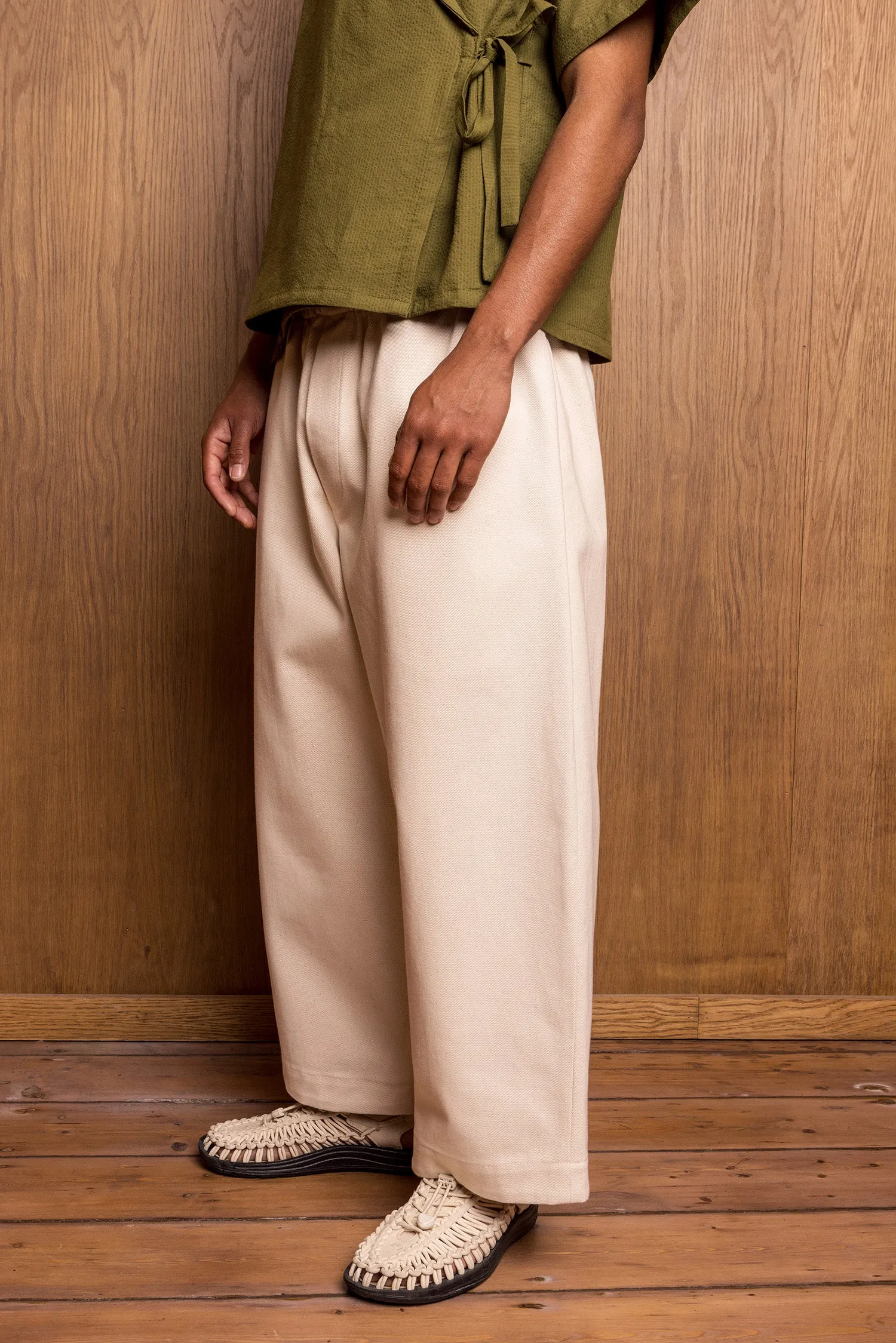 Sana Pants in Ecru sold by Emiko Studios product image thumbnail 4
