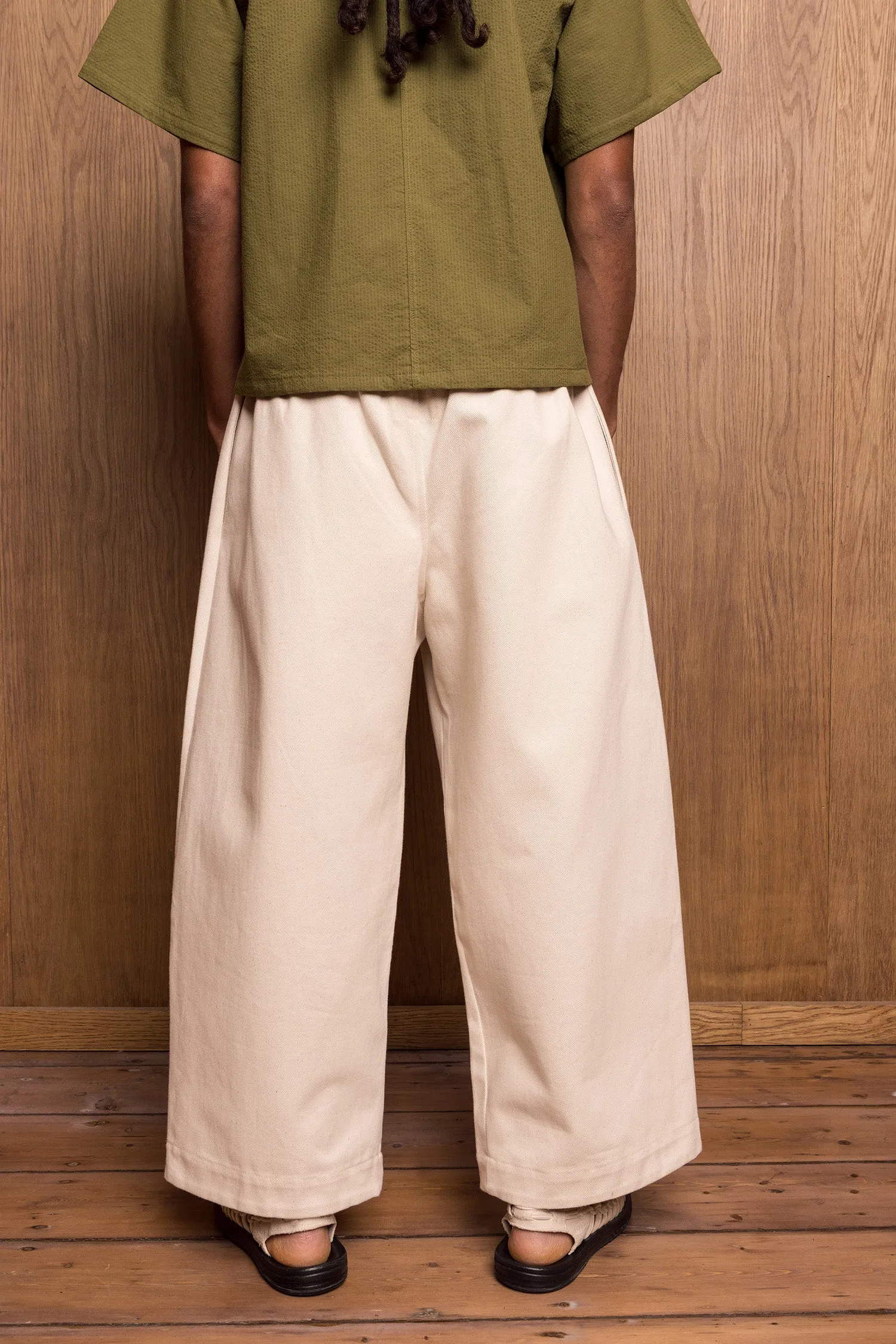 Sana Pants in Ecru sold by Emiko Studios product image thumbnail 3