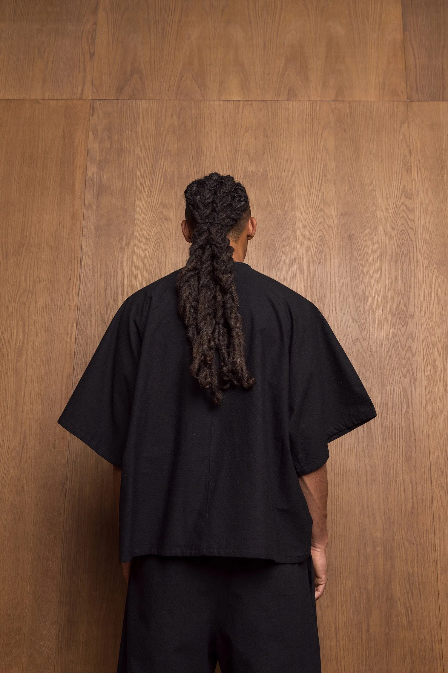 Kinchaku Shirt in Black sold by Emiko Studios product image thumbnail 5