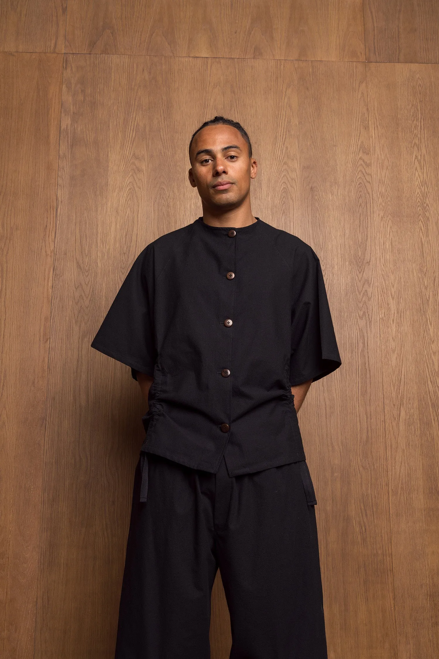 Kinchaku Shirt in Black sold by Emiko Studios product image thumbnail 2