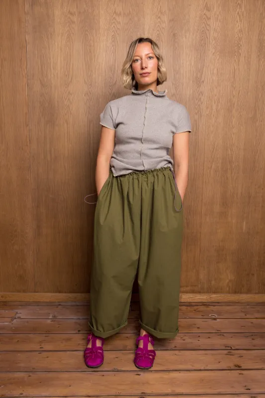 Jājī T-Shirt in Grey sold by Emiko Studios