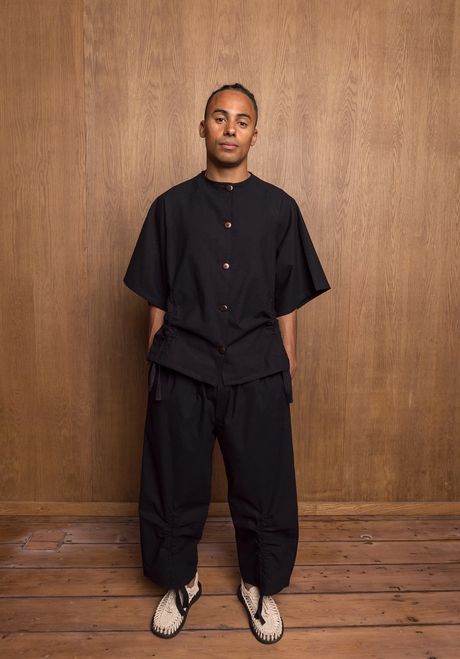 Kinchaku Pants in Black sold by Emiko Studios