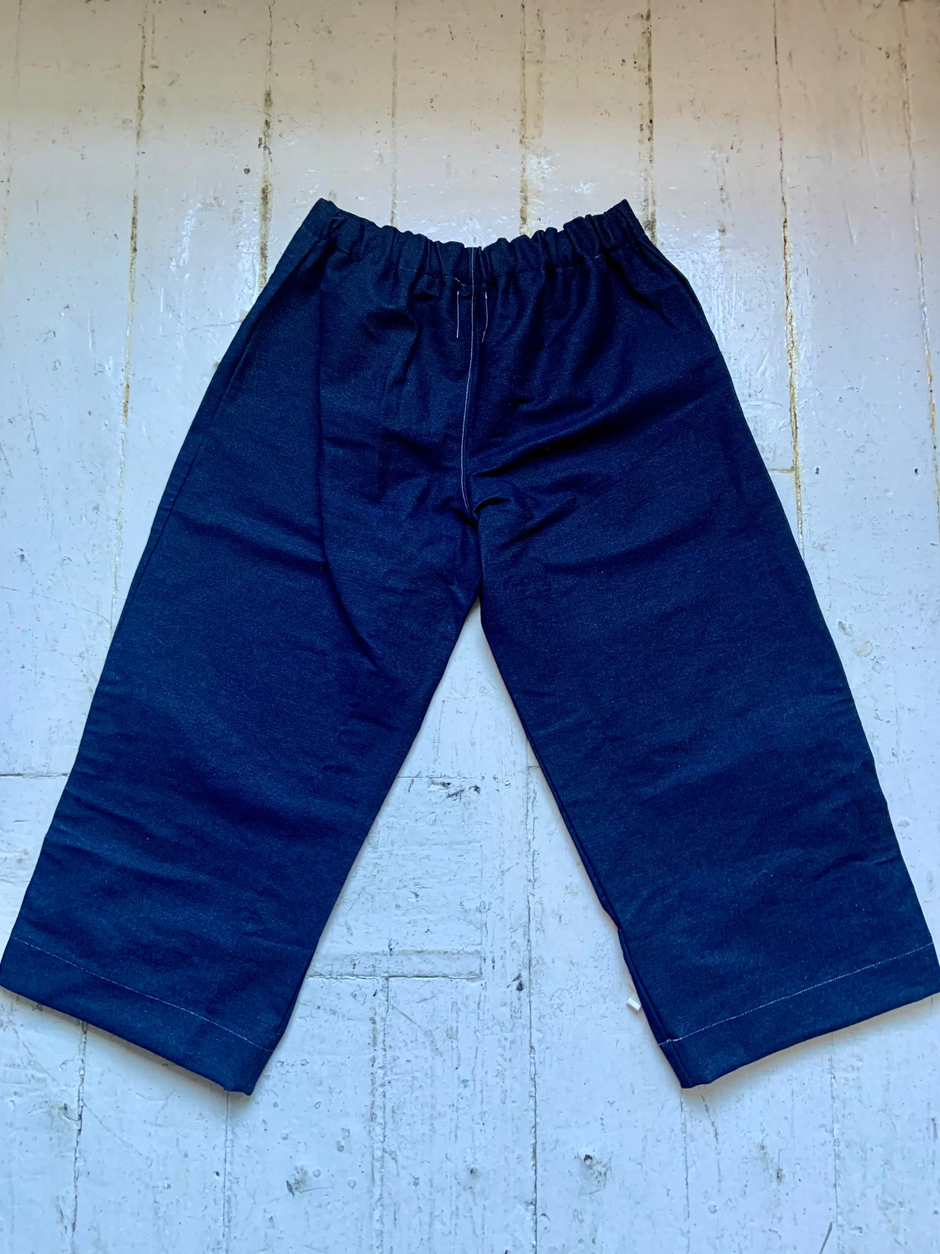 Bow Sana Pants in Indigo Denim Sample (XL-XXL) sold by Emiko Studios product image thumbnail 4