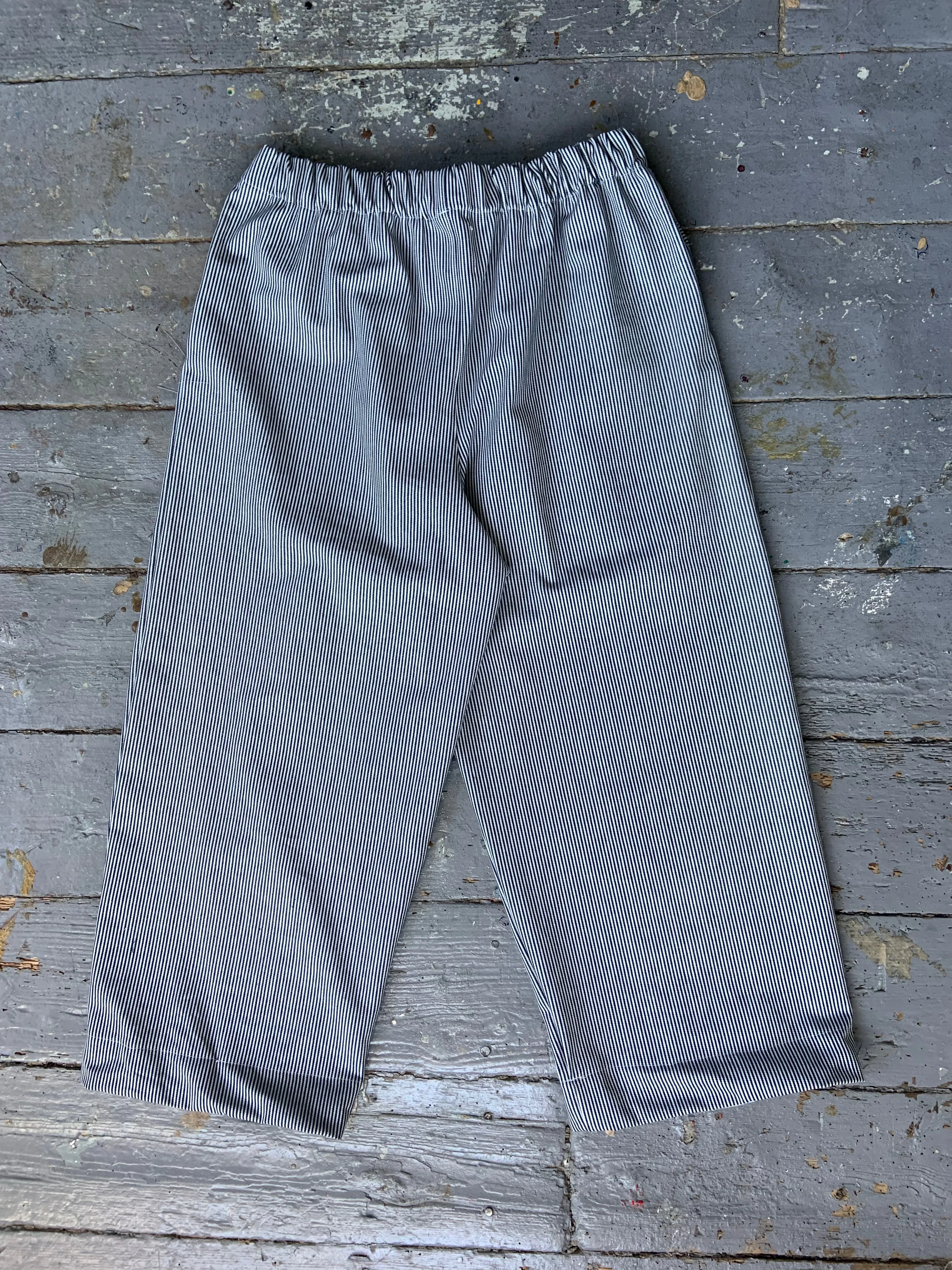 Sana Pants in Striped Denim Limited Edition (L-XL) sold by Emiko Studios product image thumbnail 3