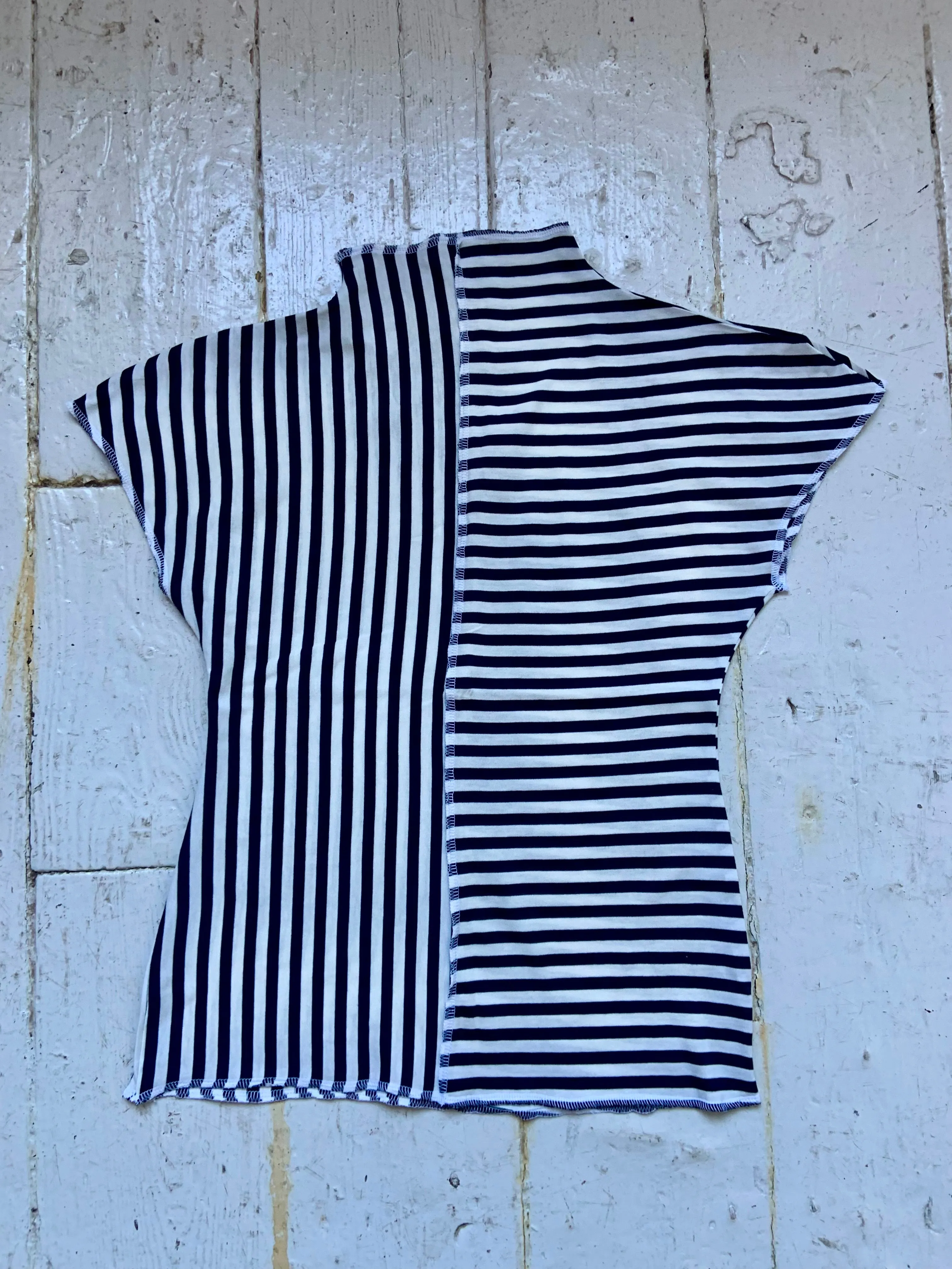Striped Sample Jājī T-Shirt (M-XL) sold by Emiko Studios
