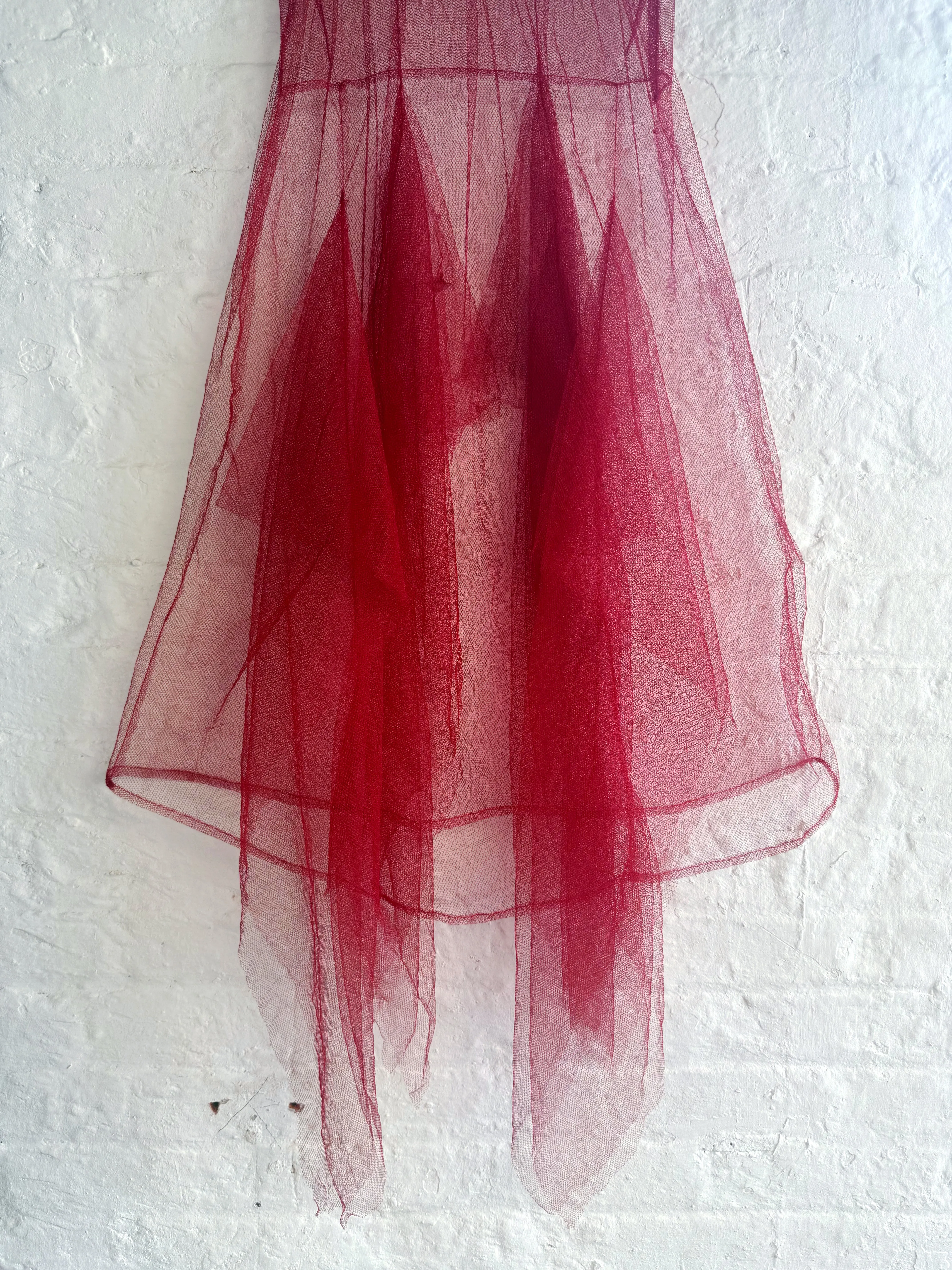 Red Tulle Skirt sold by Emiko Studios product image thumbnail 3