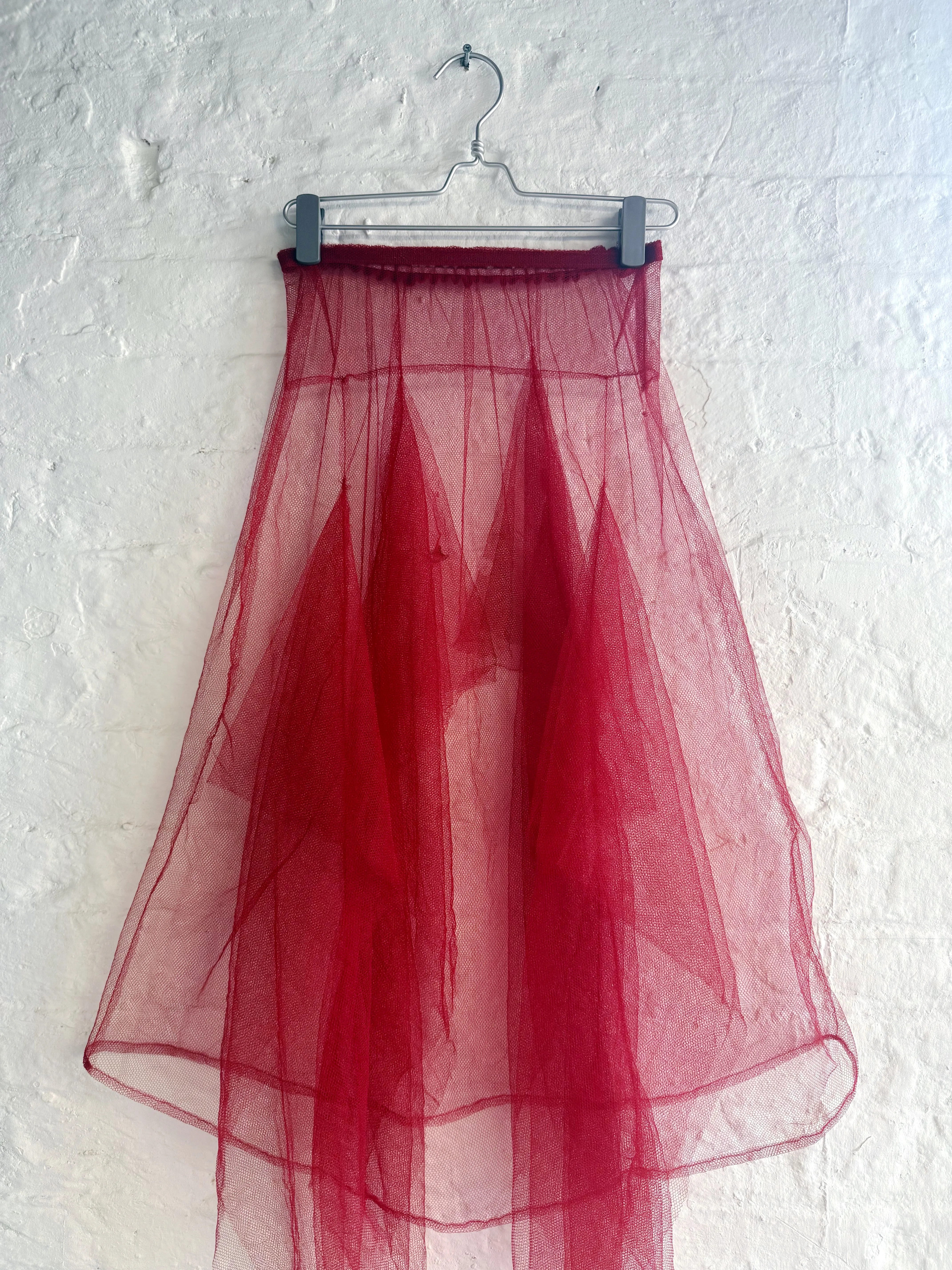 Red Tulle Skirt sold by Emiko Studios product image thumbnail 2