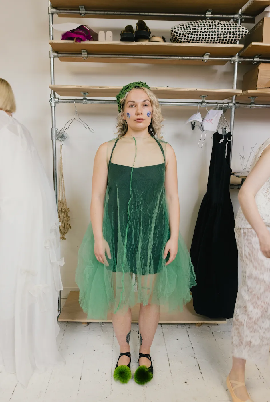 Green Tulle Dress sold by Emiko Studios product image thumbnail 4