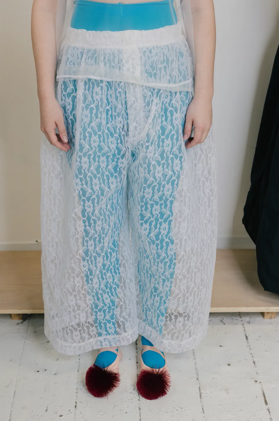 Lace Wide Trousers sold by Emiko Studios product image thumbnail 5