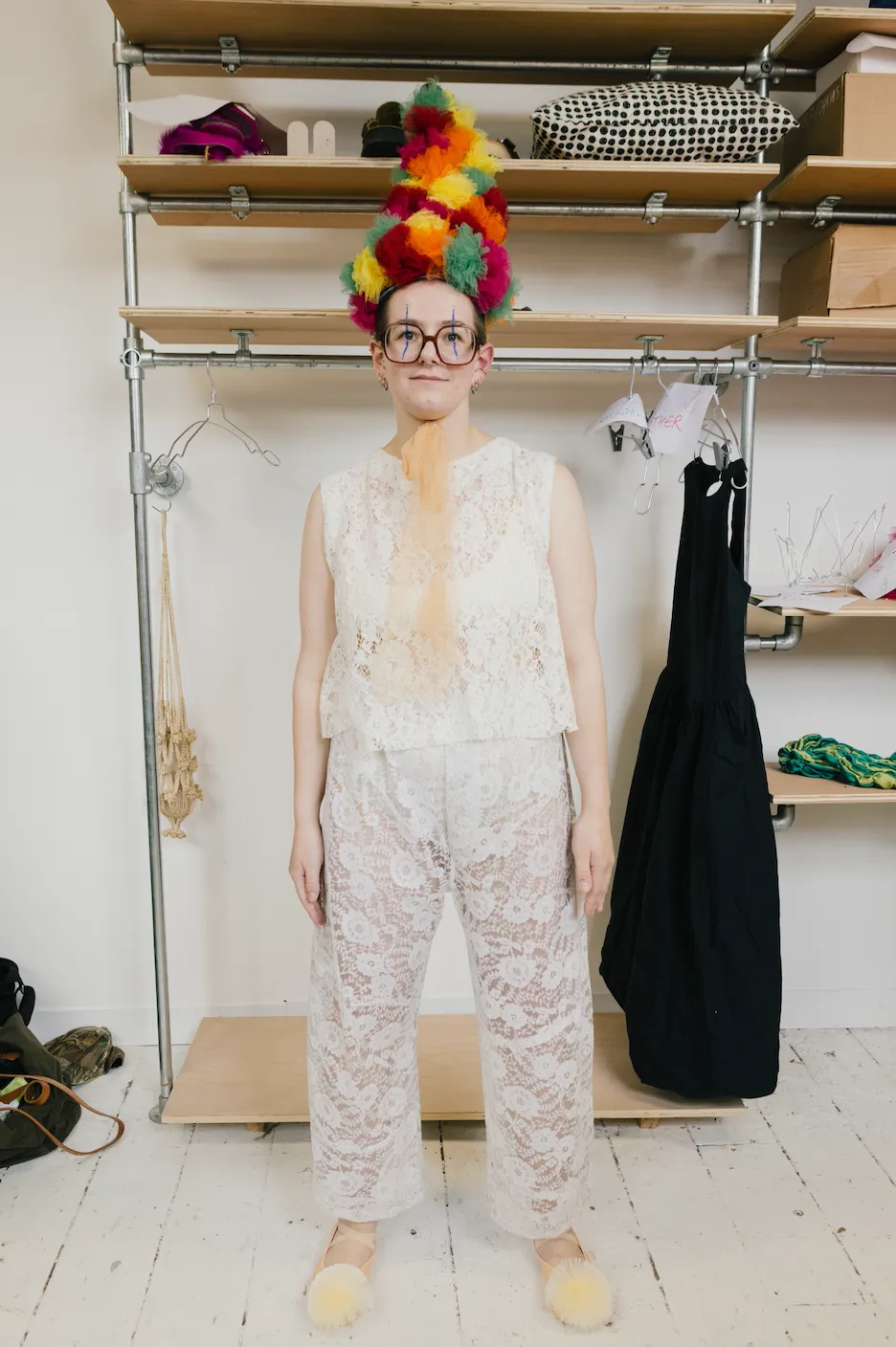 Lace Wide Trousers sold by Emiko Studios product image thumbnail 4