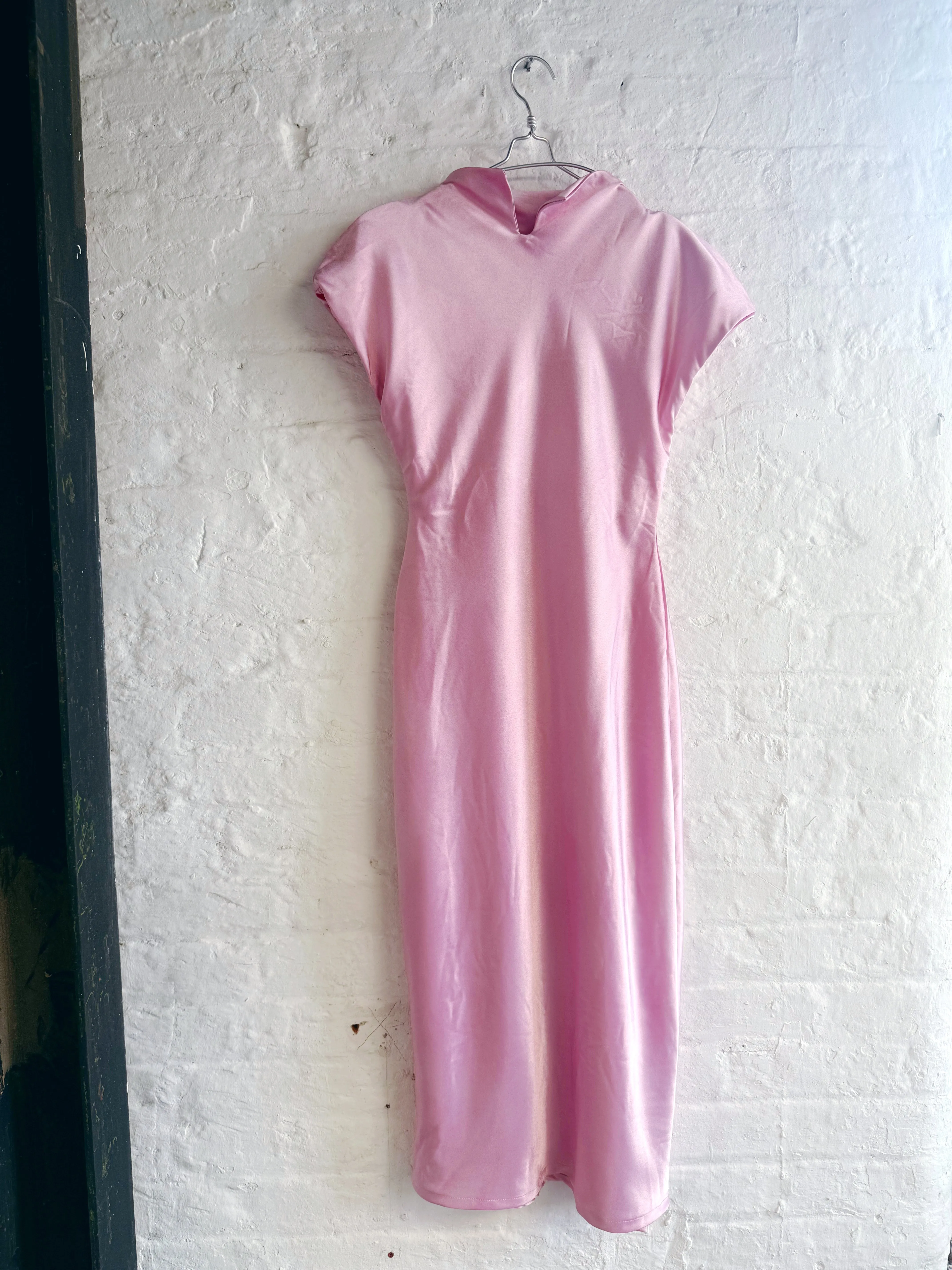 Pink Satin Baiasu Dress sold by Emiko Studios product image thumbnail 3