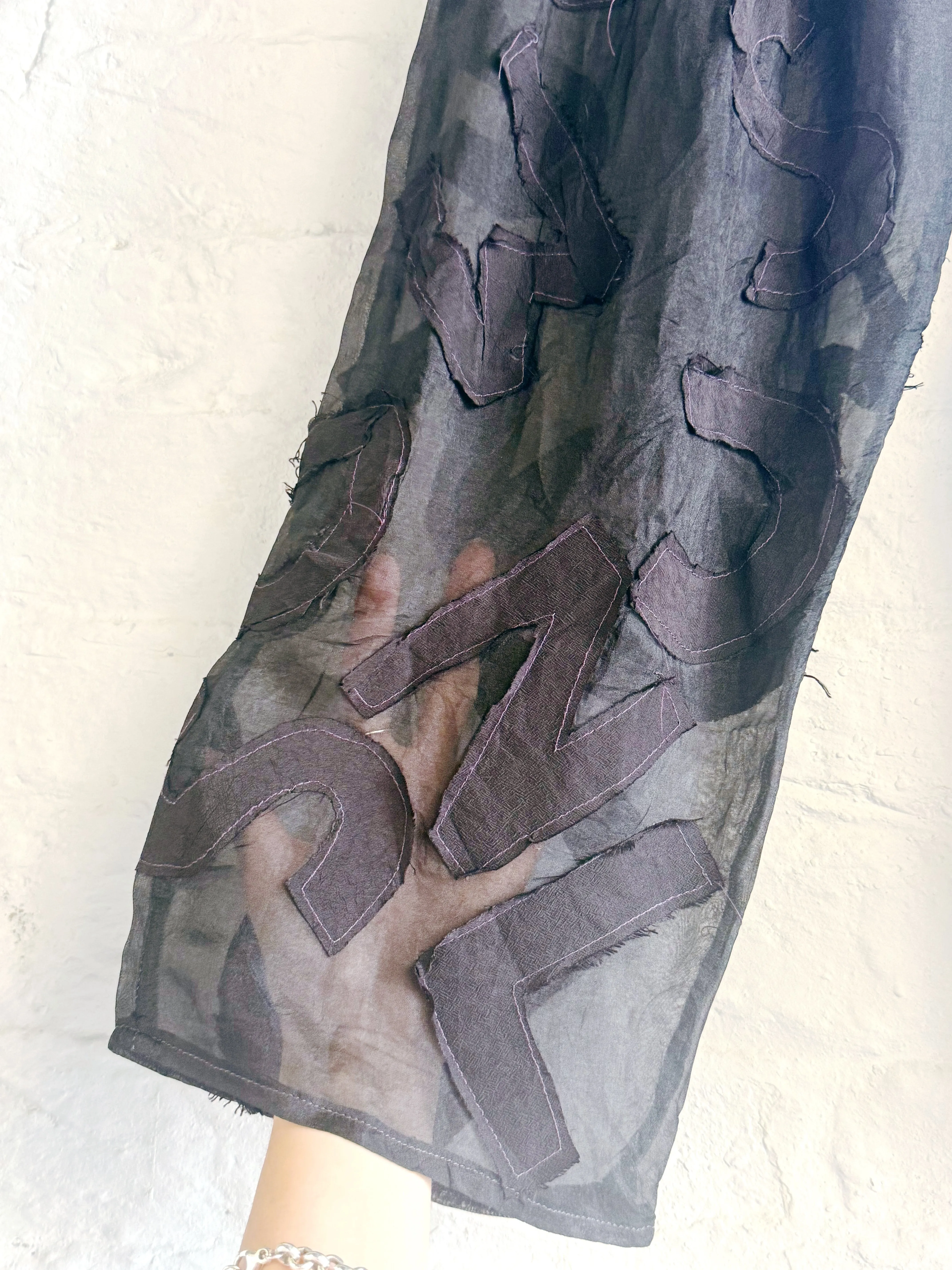 Letters Sheer Trousers sold by Emiko Studios product image thumbnail 2
