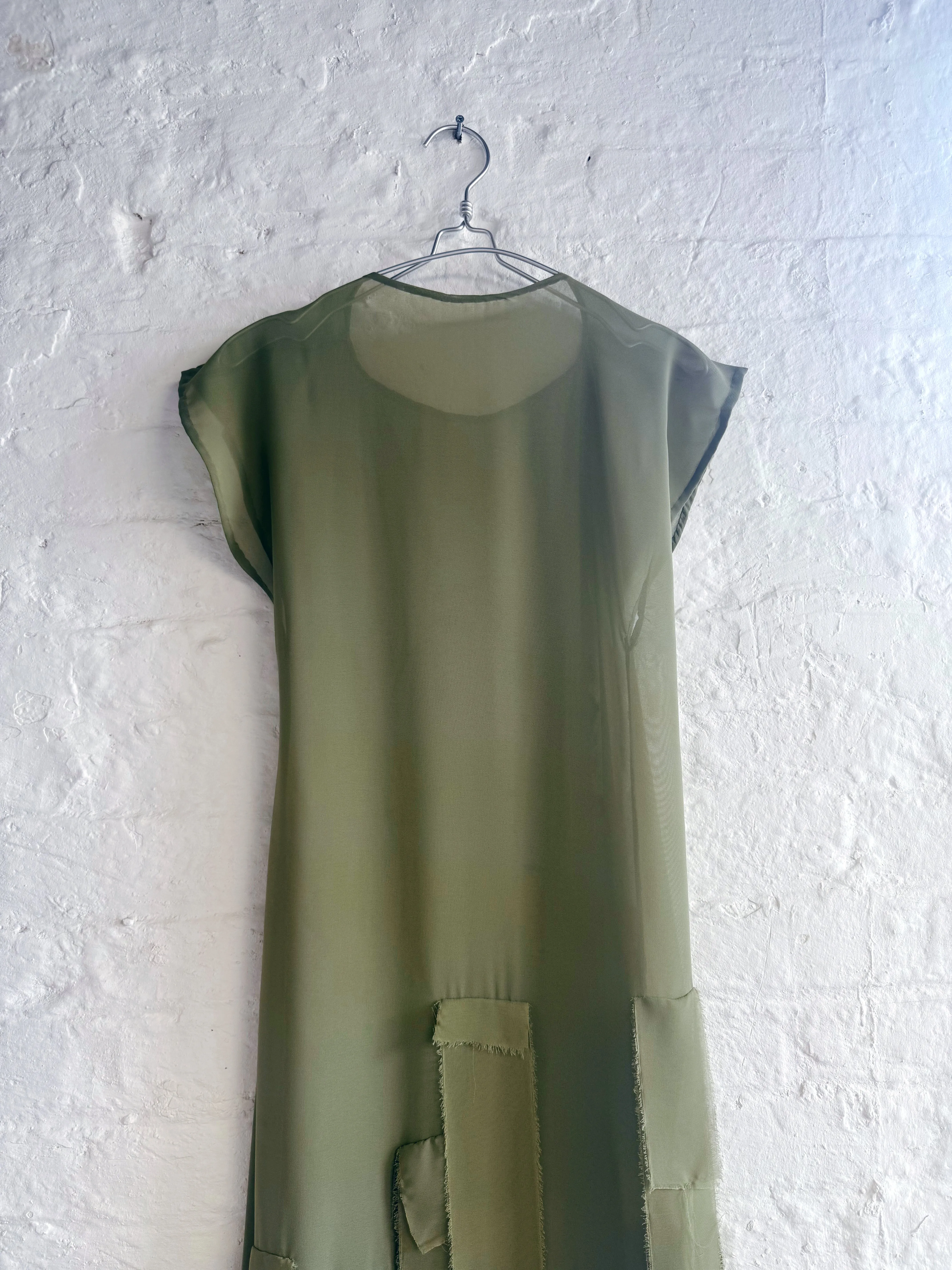 Sage Green Rectangle Dress sold by Emiko Studios product image thumbnail 3