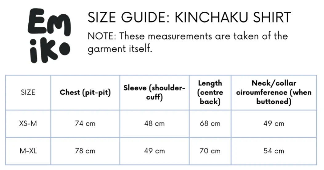 Limited Edition Kinchaku Shirt in White Acorn Seersucker XS-M sold by Emiko Studios product image thumbnail 5
