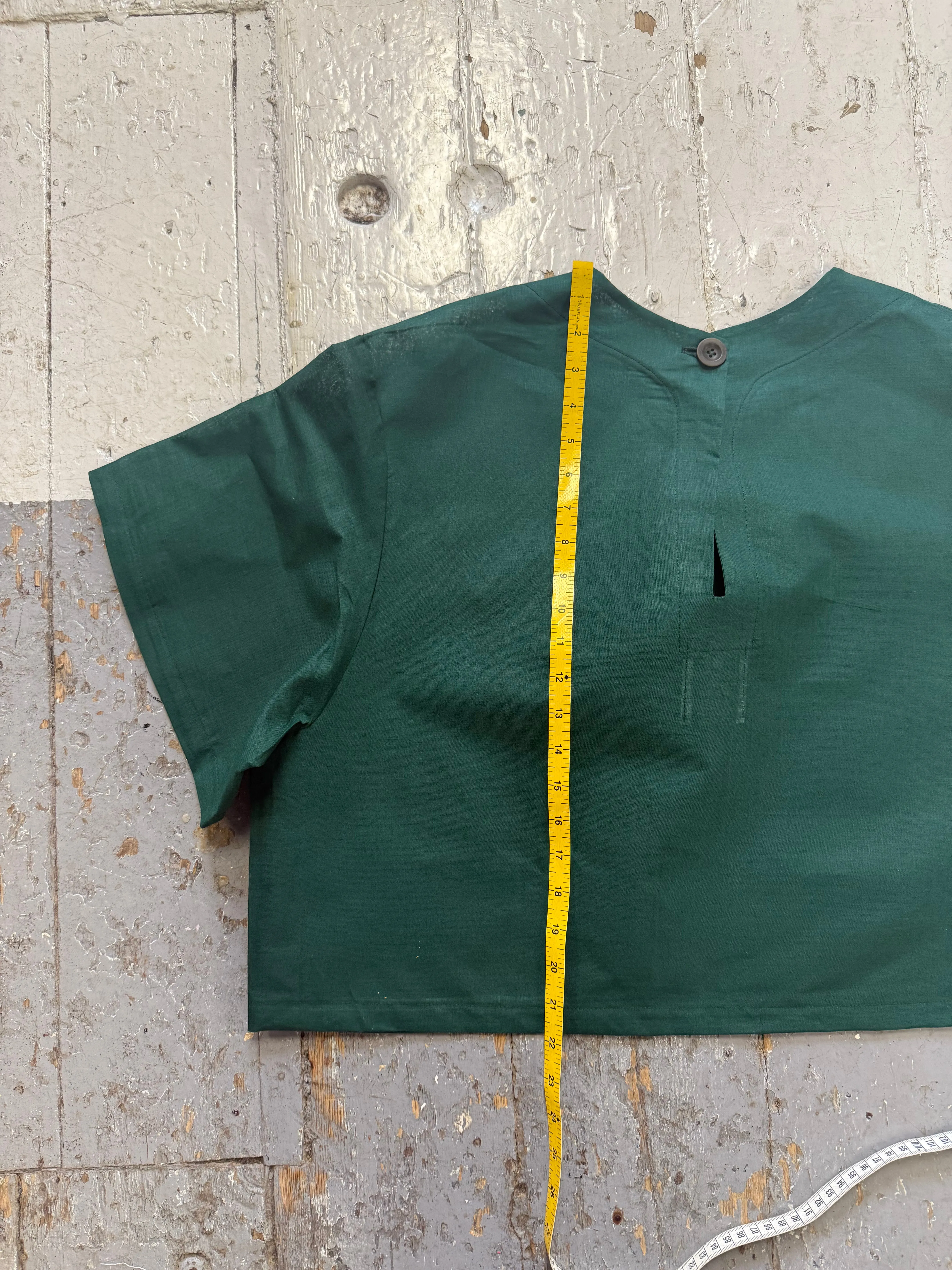 Limited Edition Cropped Tee in Green (XS-M) sold by Emiko Studios product image thumbnail 3