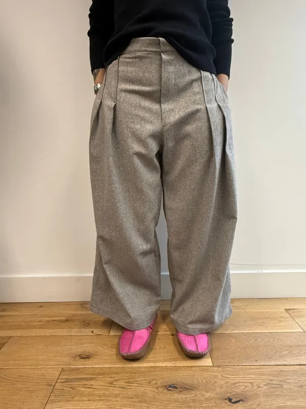 Limited Edition Puritsū Pants in Grey sold by Emiko Studios