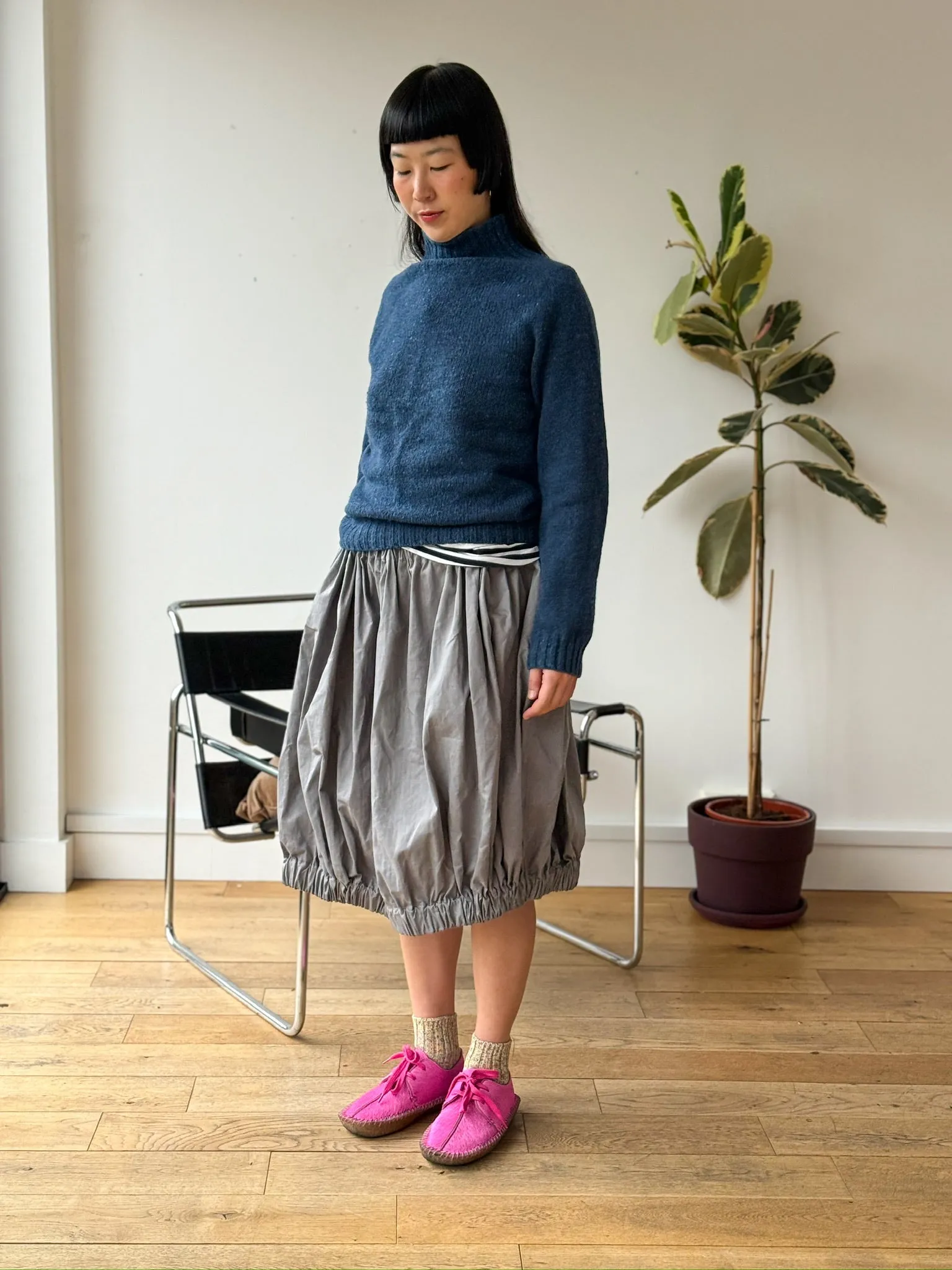 One-Off Grey Bubble Skirt (XS-M) sold by Emiko Studios product image thumbnail 2