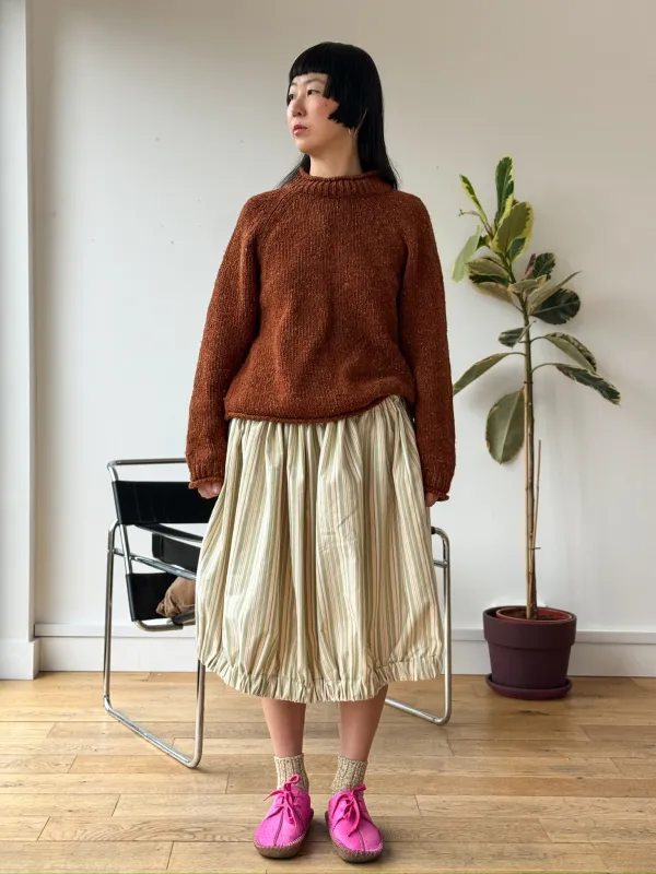 Limited Batch Multi-Stripe Bubble Skirt sold by Emiko Studios