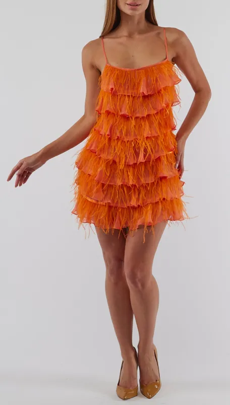 ÉLODIE DRESS - ORANGE sold by Cyrus Nazari
