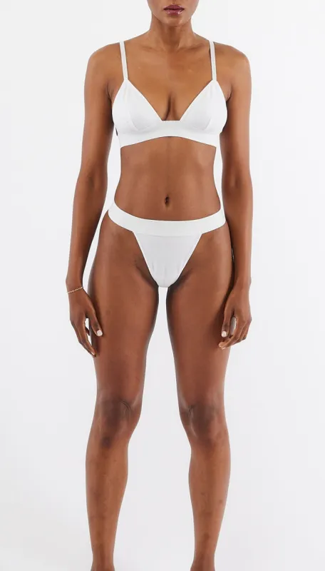 MINI TRIANGLE BRALETTE - WHITE sold by Cyrus Nazari