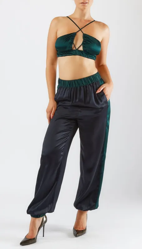 ISLA TOP - FOREST GREEN sold by Cyrus Nazari