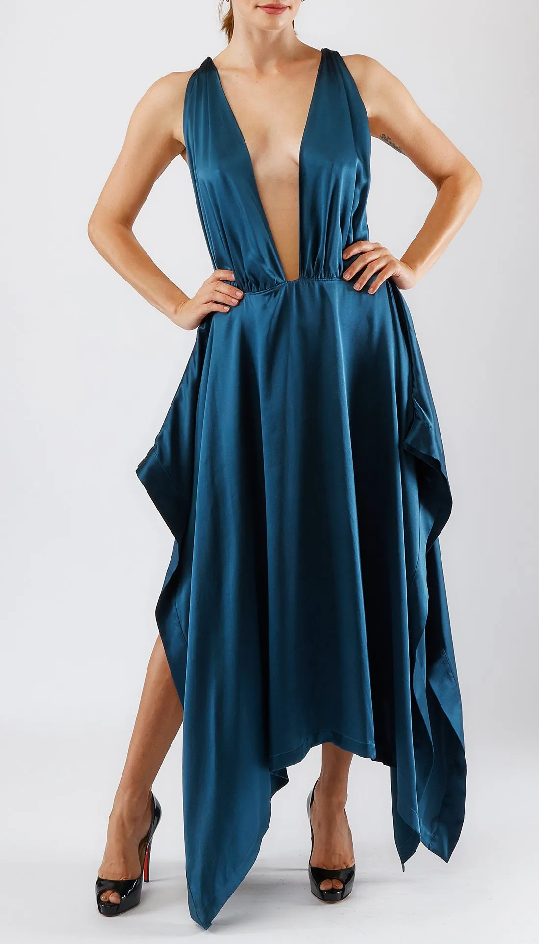 ARIEL DRESS - TEAL sold by Cyrus Nazari