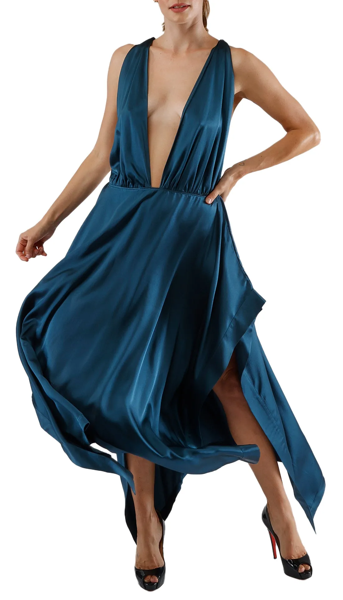 ARIEL DRESS - TEAL sold by Cyrus Nazari product image thumbnail 4