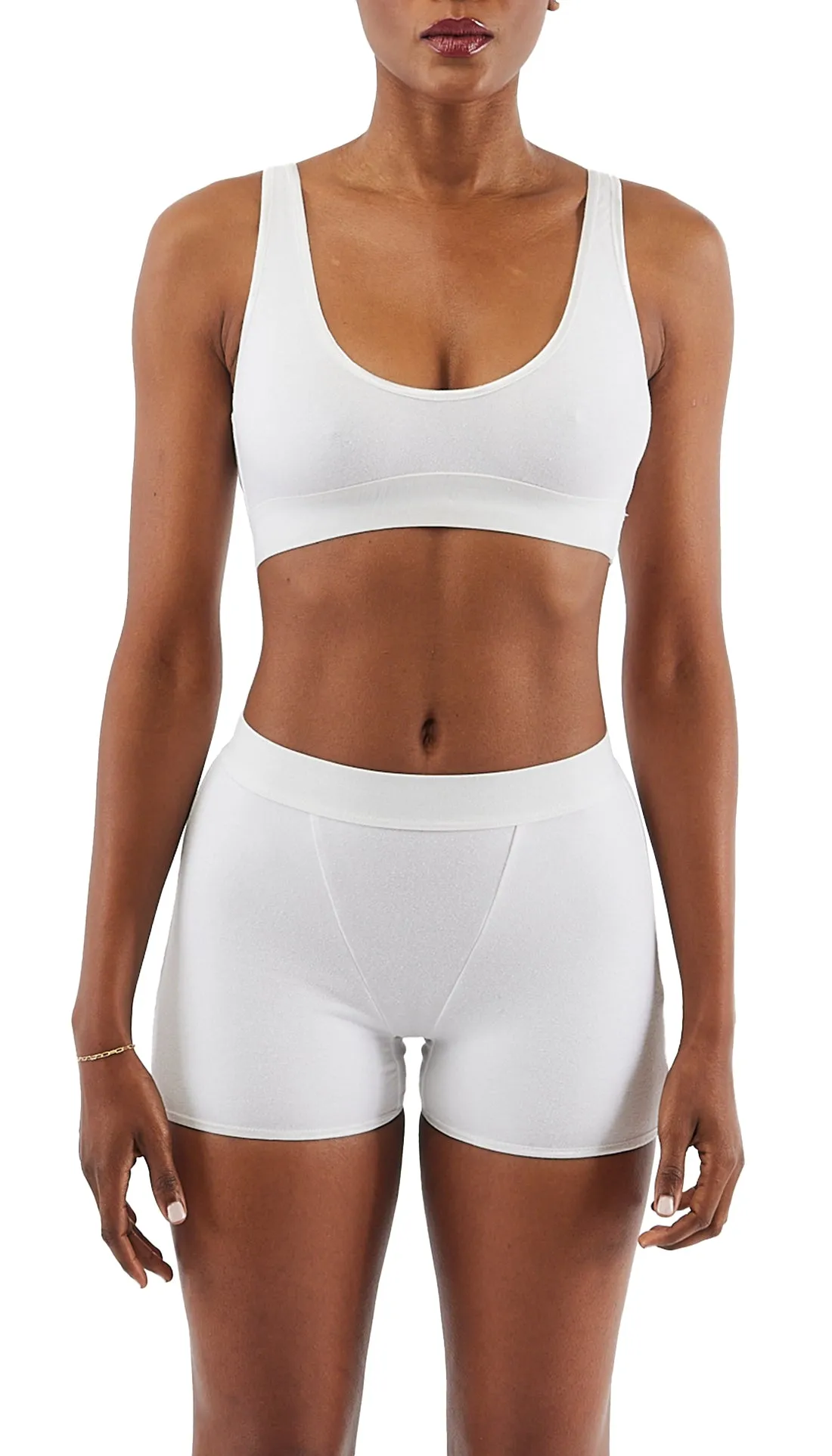 SCOOP NECK BRALETTE - WHITE sold by Cyrus Nazari product image thumbnail 2