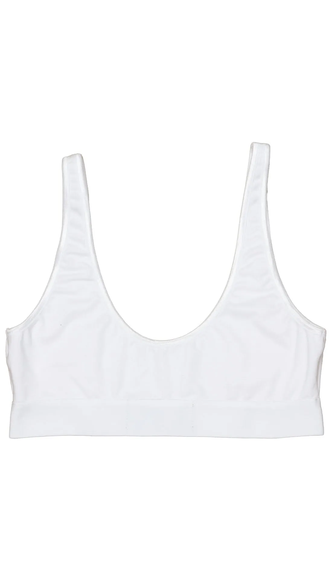SCOOP NECK BRALETTE - WHITE sold by Cyrus Nazari product image thumbnail 4