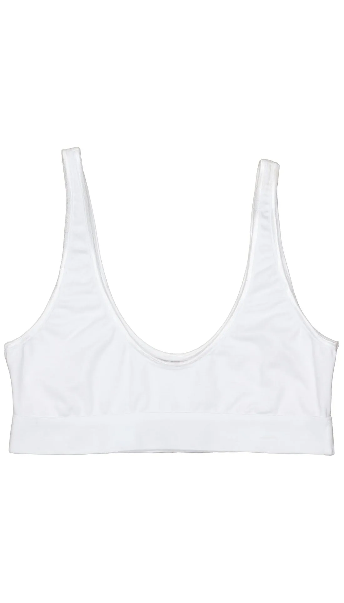 SCOOP NECK BRALETTE - WHITE sold by Cyrus Nazari product image thumbnail 3
