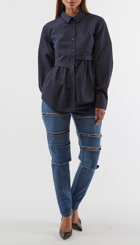 MATILDE SHIRT - NAVY sold by Cyrus Nazari