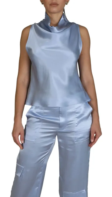 LEAH TOP - BLUE sold by Cyrus Nazari