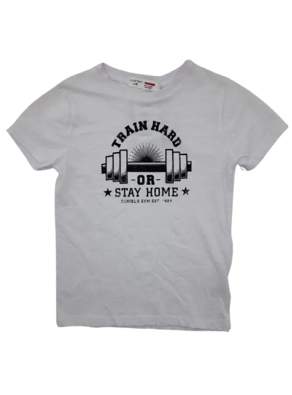 PRINTED STATEMENT CREW TEE sold by FBO