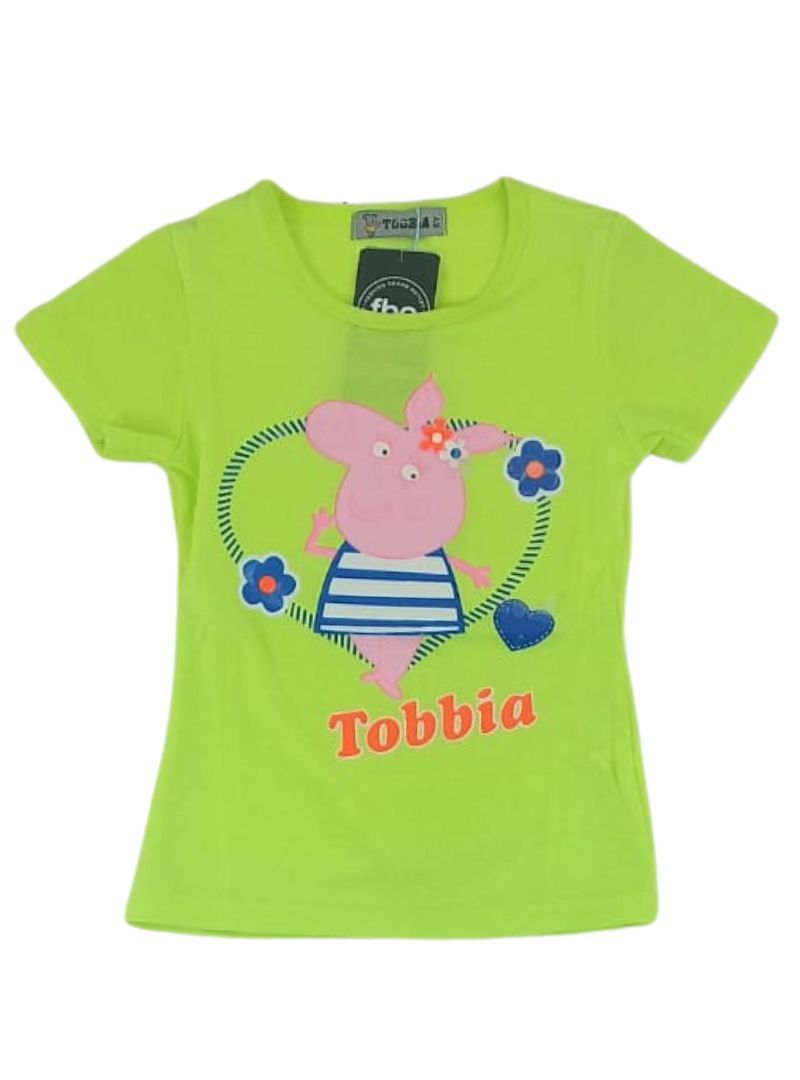 HEART DETAILED PRINTED TEE sold by FBO