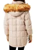 FAUX FUR HOODED PUFFER JACKET sold by FBO