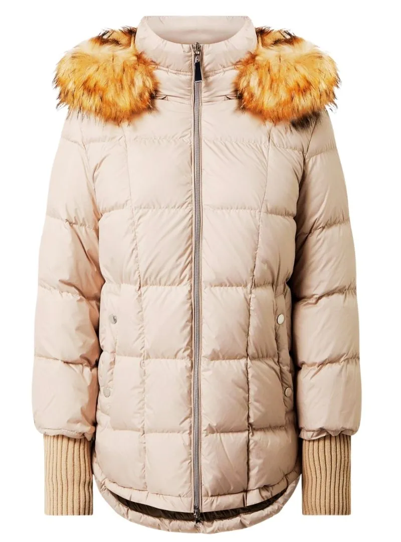 FAUX FUR HOODED PUFFER JACKET sold by FBO product image thumbnail 3