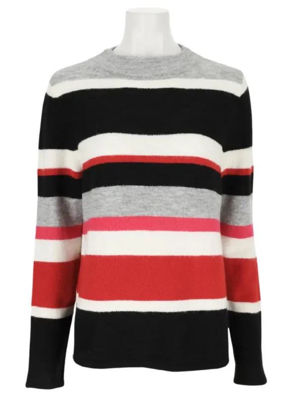 STRIPED TURTLE NECK KNIT JERSEY sold by FBO