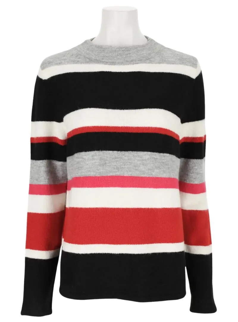STRIPED TURTLE NECK KNIT JERSEY sold by FBO
