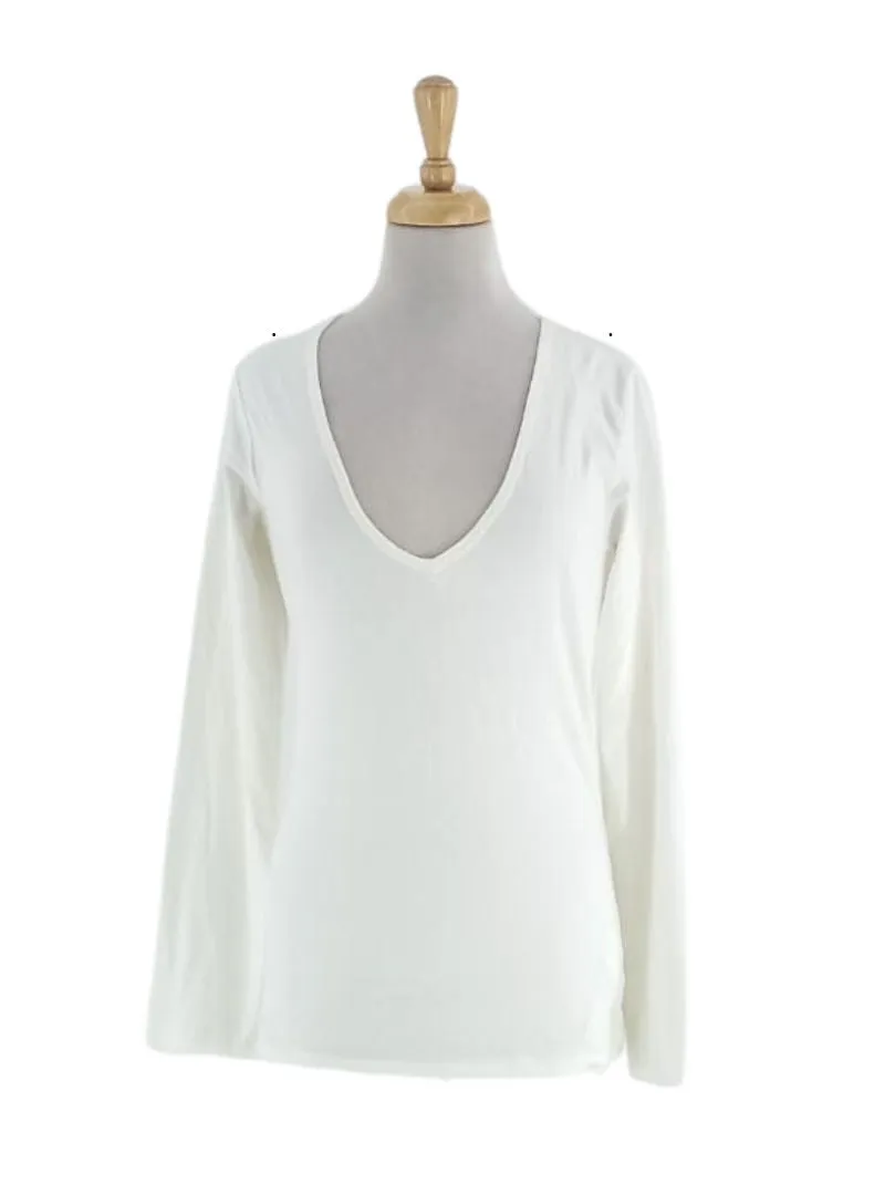 BASIC LOW NECK LONG SLEEVE TEE sold by FBO