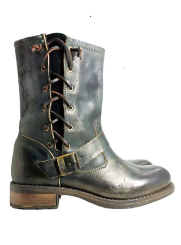BUCKLE DETAIL BOOTS sold by FBO