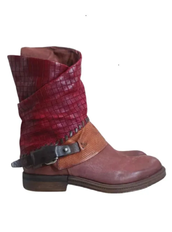 DETAILED LEATHER BOOTS sold by FBO