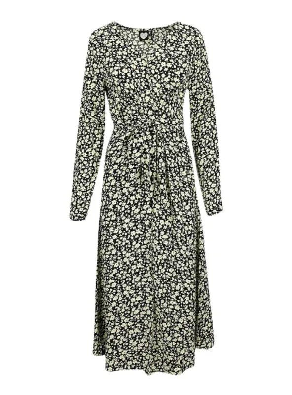 FLORAL DETAILED BUTTONED DRESS sold by FBO