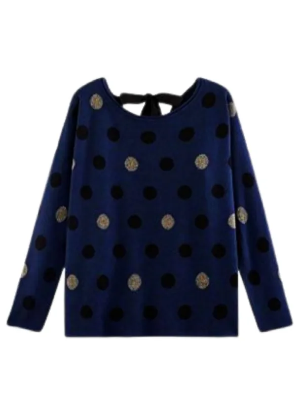 POLKA DOT KNIT TOP sold by FBO