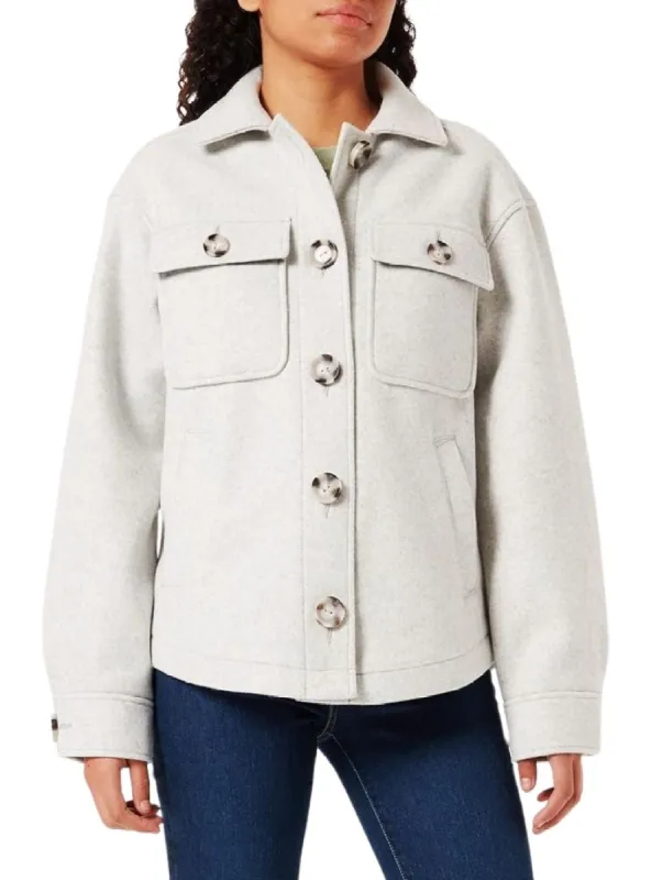 COLLAR BUTTON WARM JACKET sold by FBO