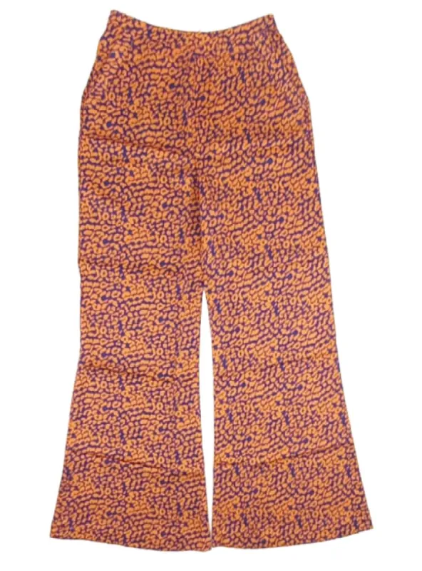 DETAILED SILK FLARE LEG TROUSER sold by FBO