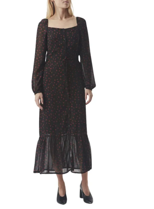 DETAILED BUTTONED TIER DRESS sold by FBO