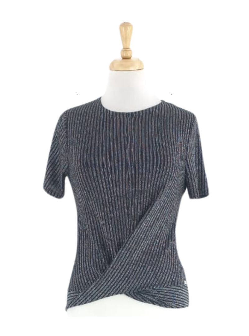 STRIPED DETAIL BLOUSE sold by FBO